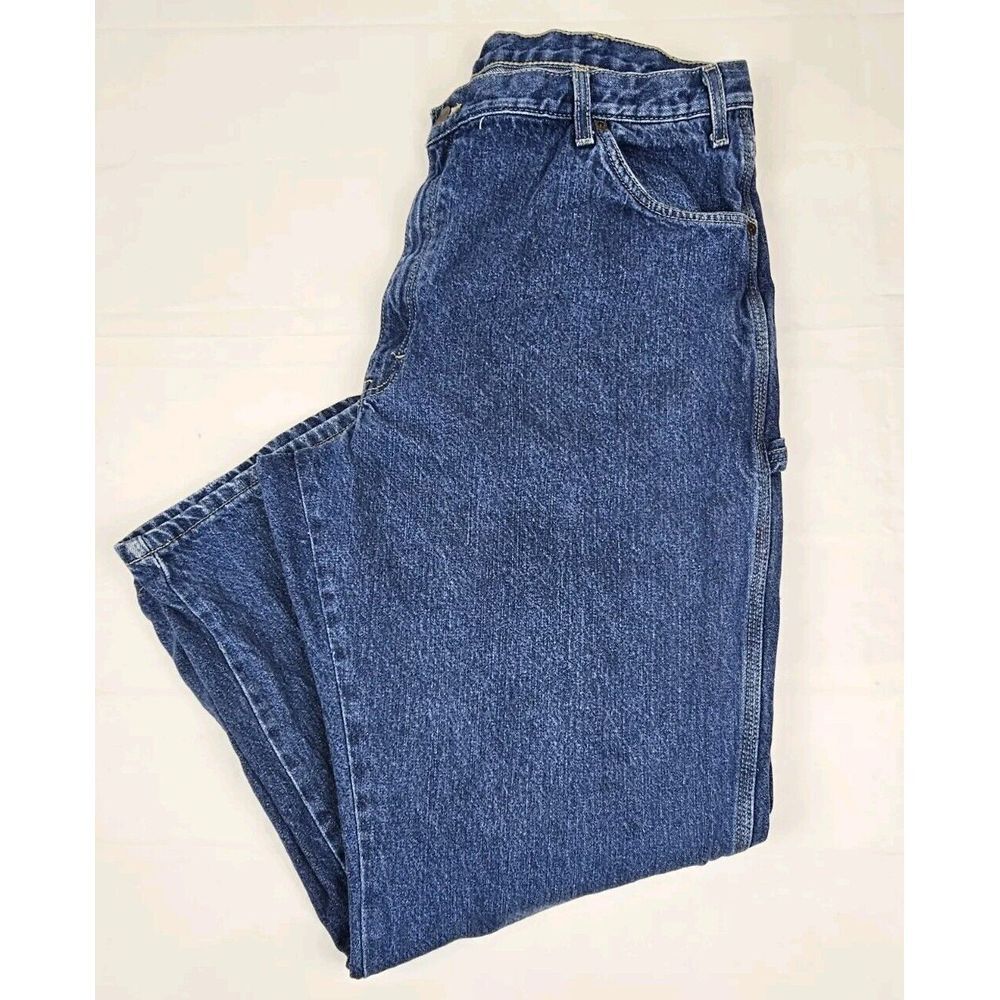 Dickies Men's Jeans 42x30 Blue‎ Denim Straight Carpenter Jeans.